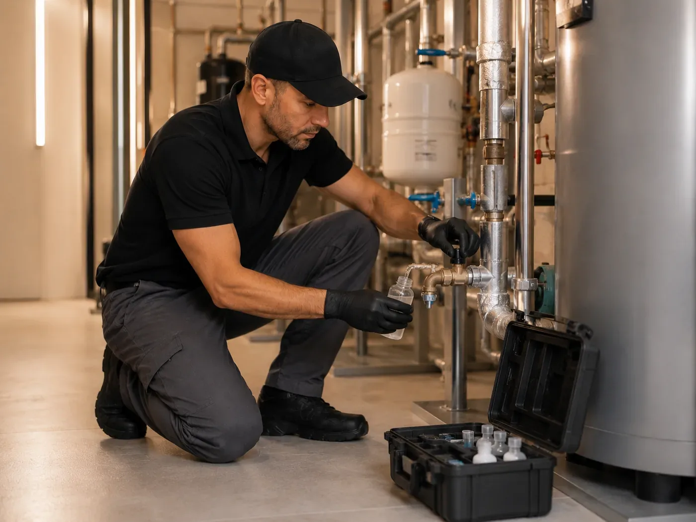 Imagen técnica relacionada con servicio legionella