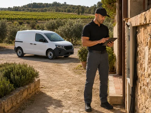 Escena de servei de control de plagues a Alt Penedès