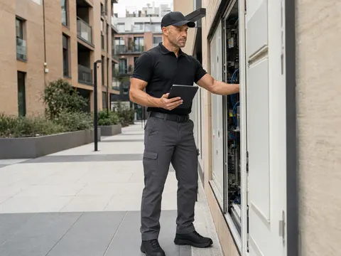 Escena de servei de control de plagues a Cornellà de Llobregat